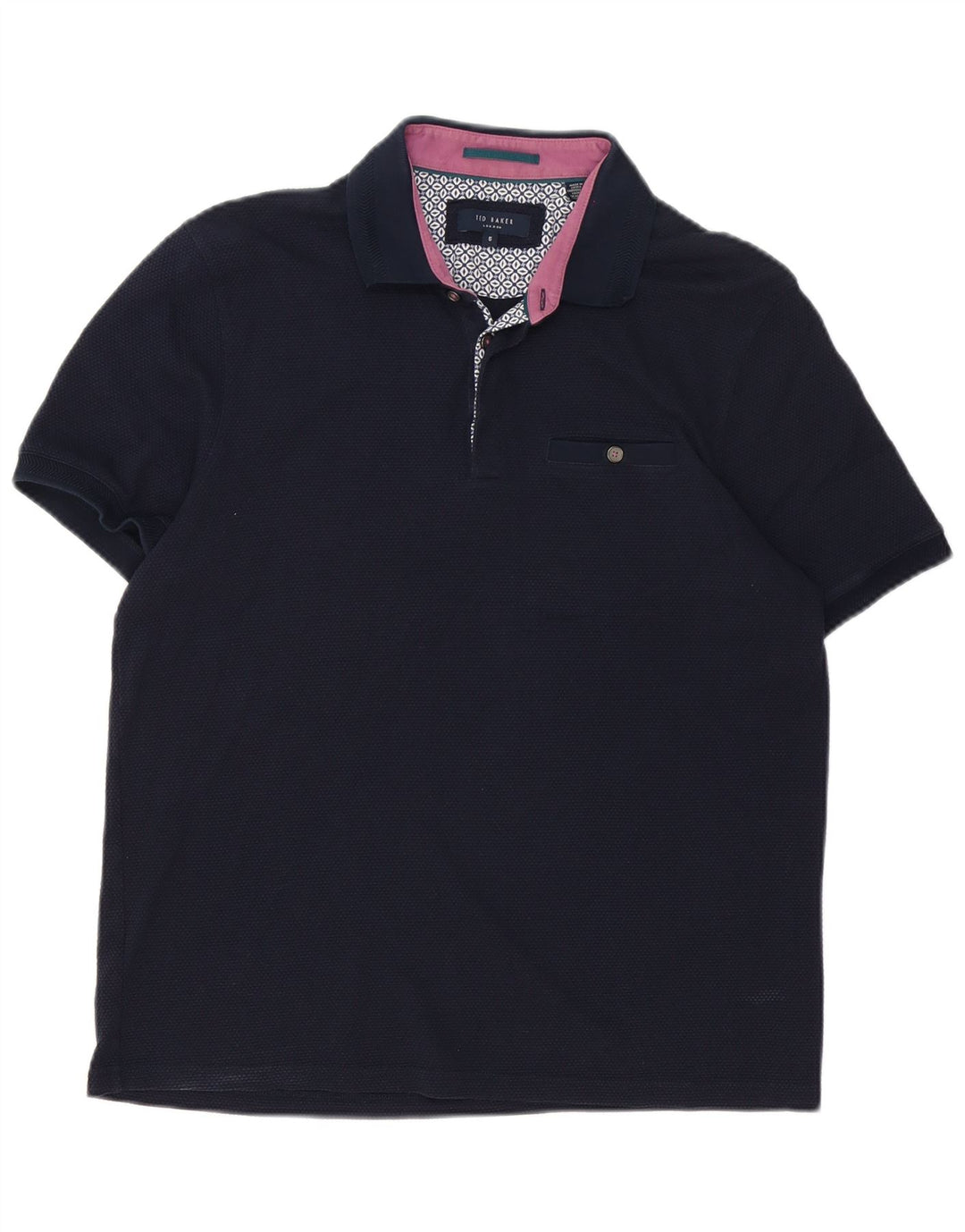 Ted Baker Herren-Poloshirt, Größe 5 XL, Marineblau