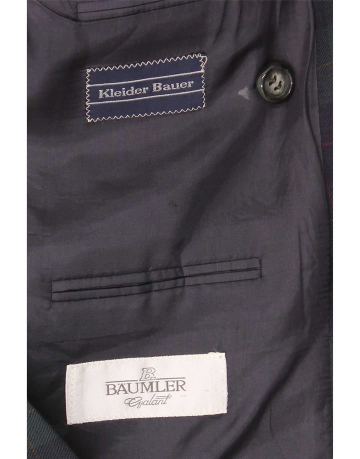 Baumler Herren-Blazer, zweireihig, Gr. 40, groß, grün kariert