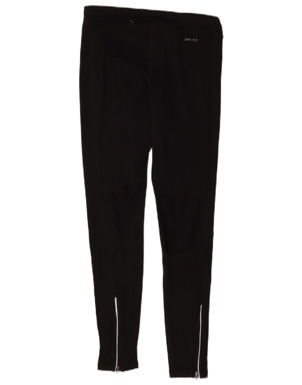 Nike Damen Dri Fit Leggings UK 14 Medium Schwarz