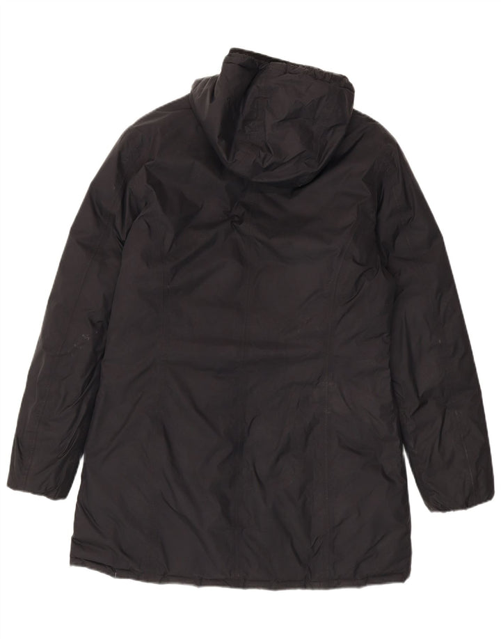 K-Way Damen Kapuzen-Wendemantel mit Wattierung, US 6, Mittel, Schwarz, Farbblock