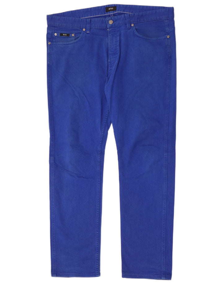 Hugo Boss Herren Slim Jeans W36 L32 Blaue Baumwolle