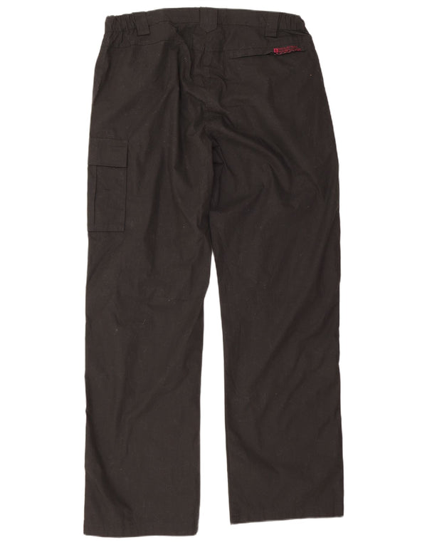 Mountain Warehouse Gerade Cargohose für Damen, UK 14, Größe L, W32, L30, Schwarz