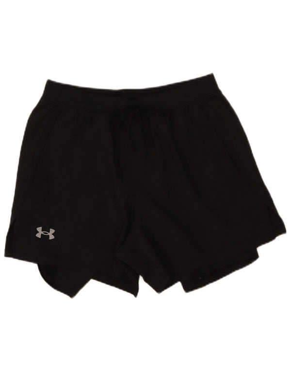 Under Armour Damen Sportshorts UK 12 Medium Schwarz
