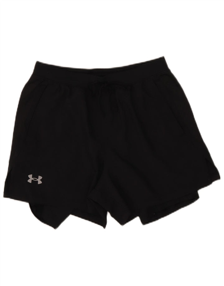 Under Armour Damen Sportshorts UK 12 Medium Schwarz