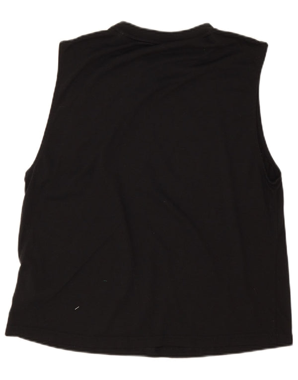 Adidas Damen Graphic Vest Top UK 14 Mittelschwarzes Polyester