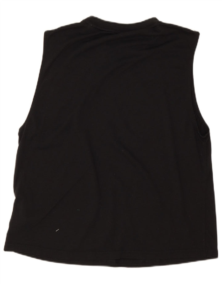 Adidas Damen Graphic Vest Top UK 14 Mittelschwarzes Polyester