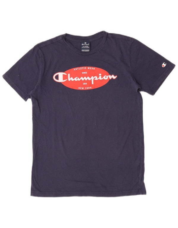 Champion T-Shirt mit Grafik für Jungen, 13–14 Jahre, XL, Marineblau