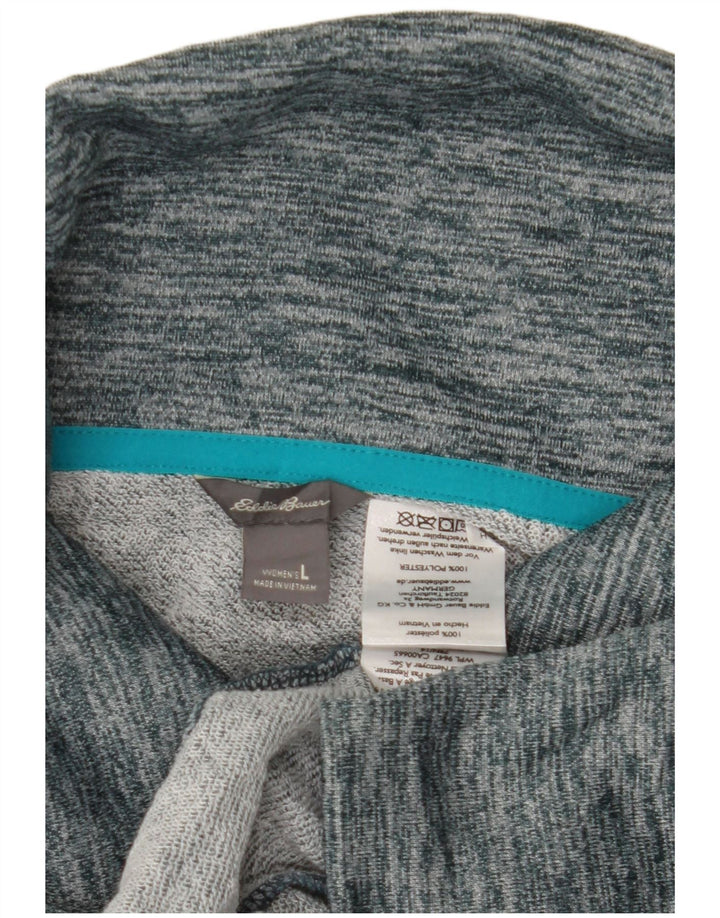 Eddie Bauer Damen-Trainingsanzug-Top-Jacke, UK 16, groß, blau geflecktes Polyester