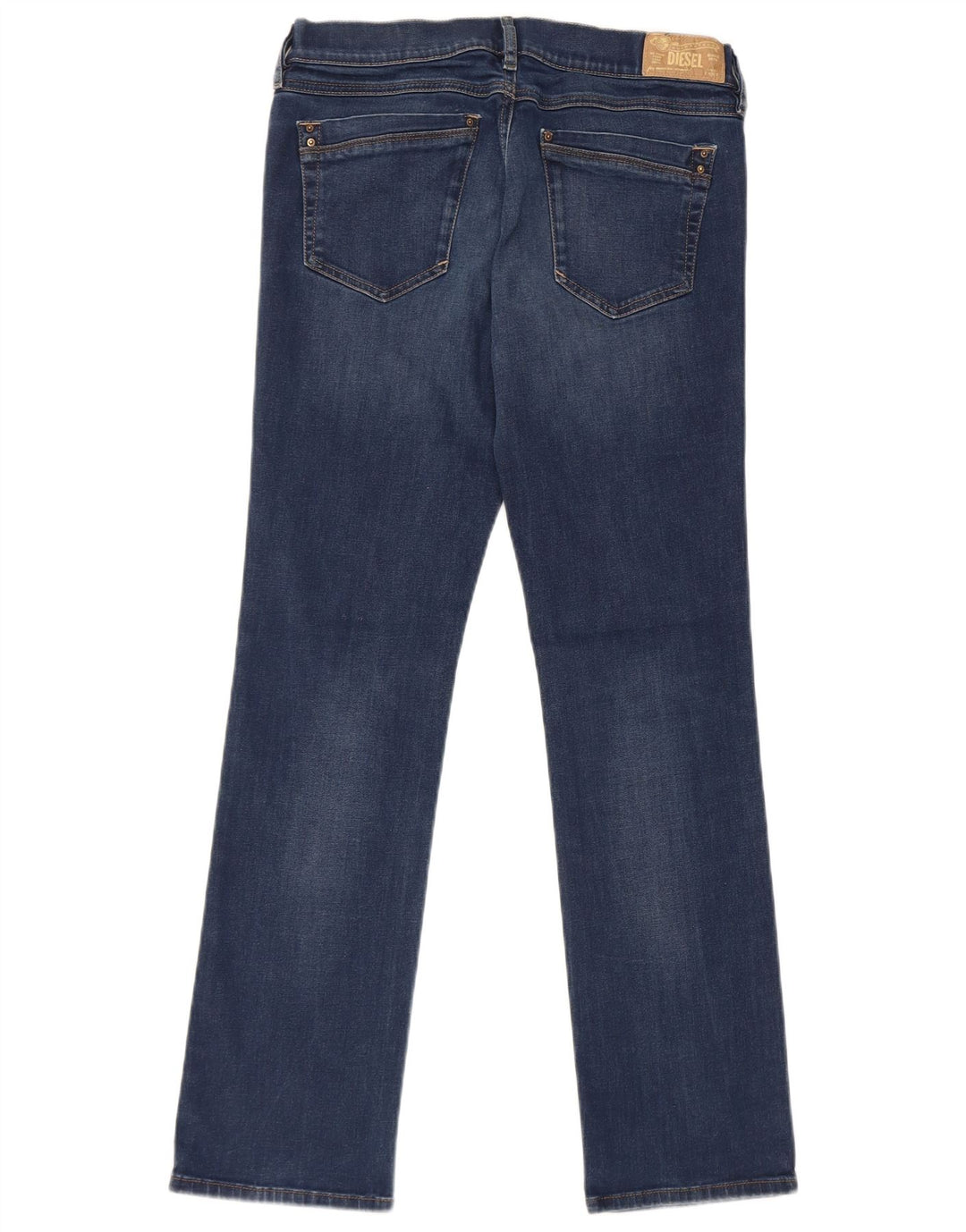 Diesel Damen Ronhoir Regular Bootcut Jeans W31 L30 Blaue Baumwolle