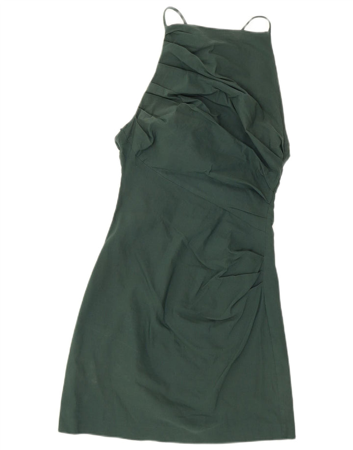 Zara Damen figurbetontes Kleid UK 8 Small Grün