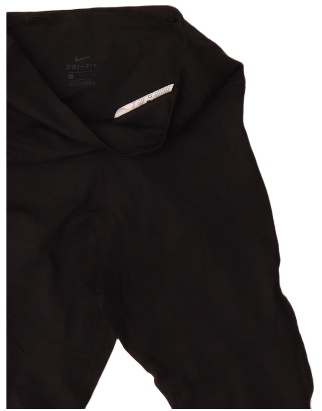 Nike Damen Dri Fit Leggings UK 8 Small Schwarz Geometrisch Polyester