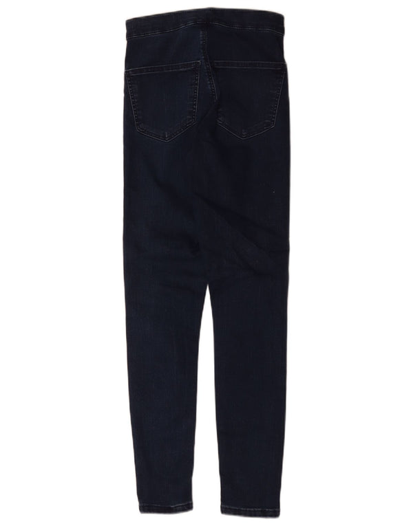 Topshop Damen Joni Skinny Jeans W26 L26 Marineblau Baumwolle