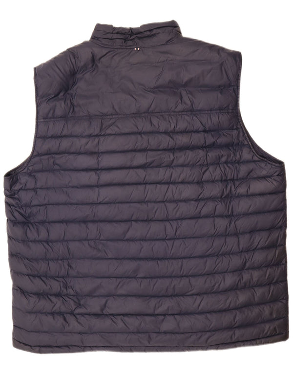 Tommy Hilfiger Herren-Weste, gepolstert, UK 48 4XL, marineblaues Nylon