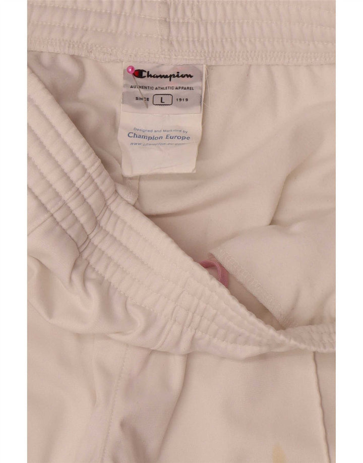 Champion Damen-Trainingshose, UK 14, Größe L, Weiß, Polyester