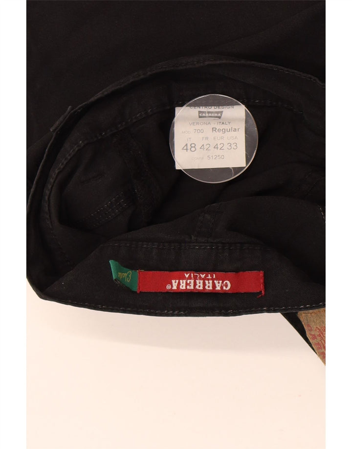 Carrera Herren Freizeitshorts IT 48 Medium W30 Schwarze Baumwolle