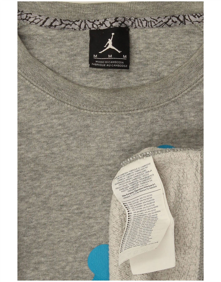 Jordan Herren-Sweatshirt mit Grafik, mittelgraue Baumwolle