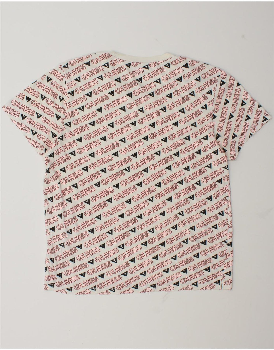 Guess Herren-T-Shirt mit Grafik, Größe L, Weiß