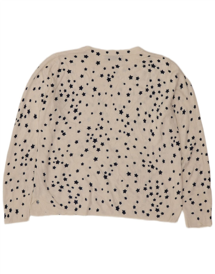 Marks & Spencer Damen-Pullover mit U-Boot-Ausschnitt, Gr. 14, Weiß