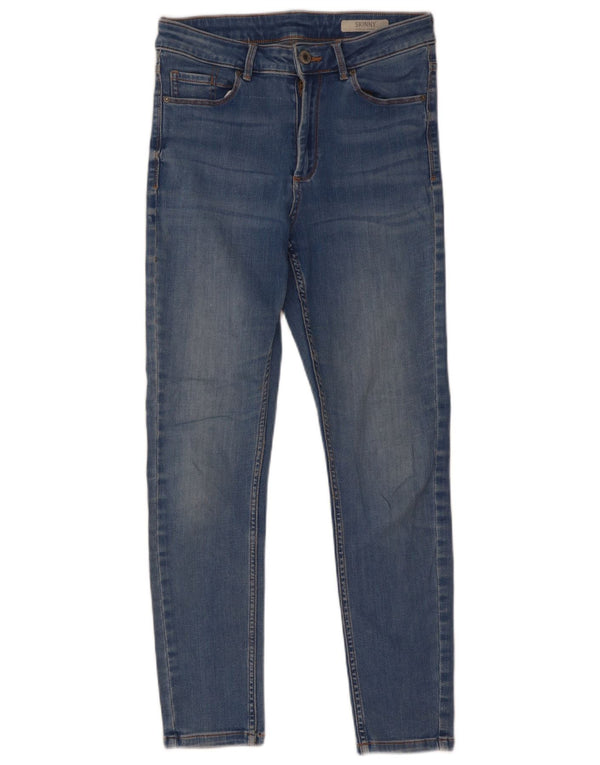 Marks & Spencer Damen Skinny Jeans UK 8 Small W28 L26 Blaue Baumwolle