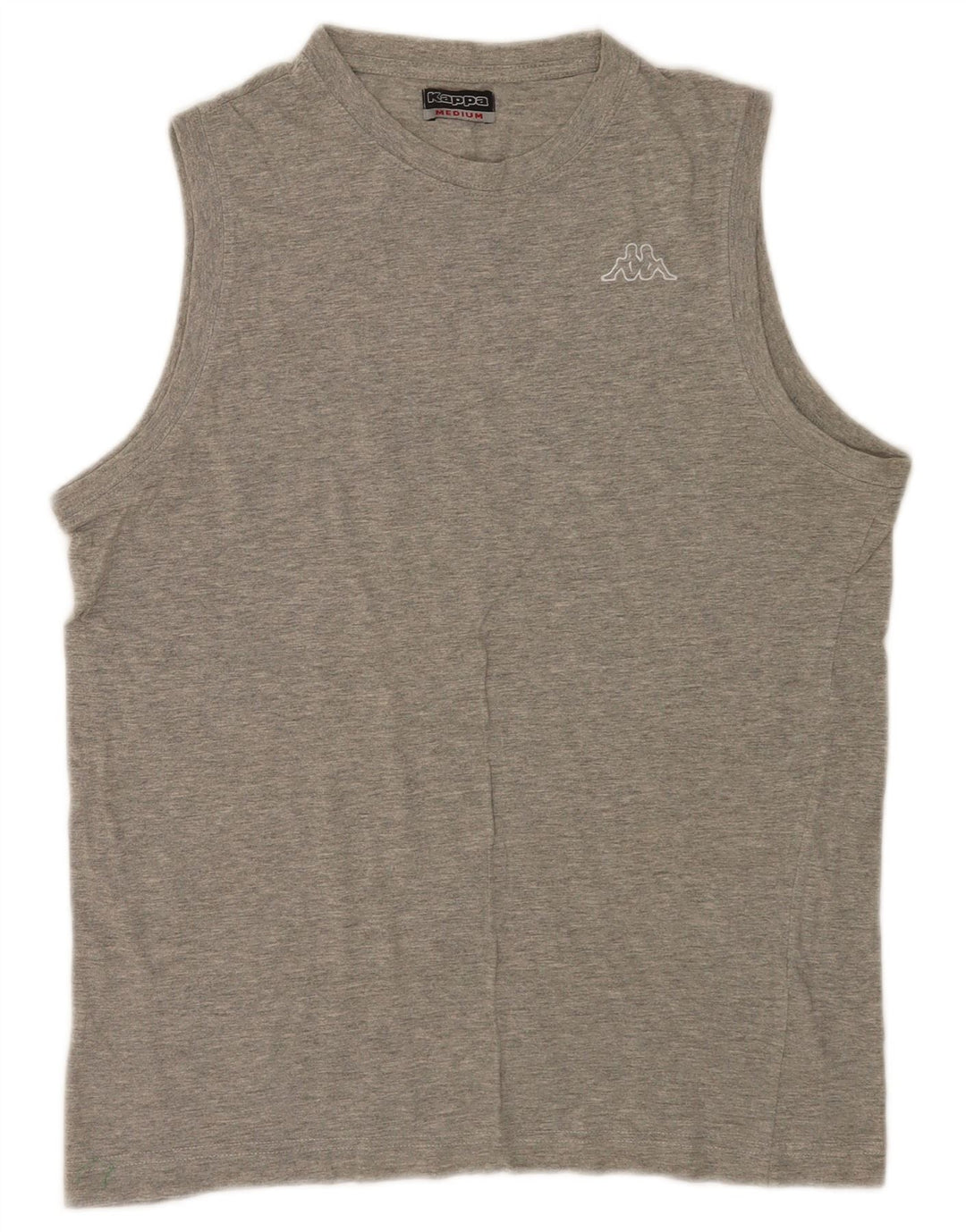 Kappa Herren-Trägershirt aus mittelgrau gesprenkelter Baumwolle
