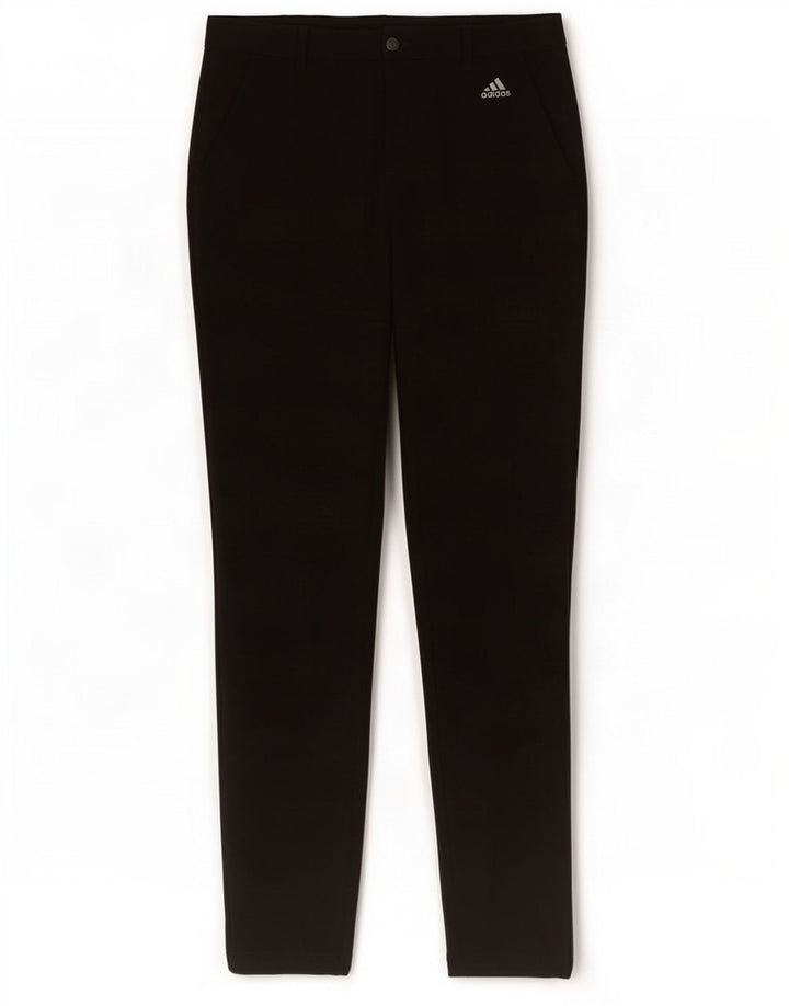 Adidas Herren Slim Chino Hose W32 L34 Schwarz Polyester