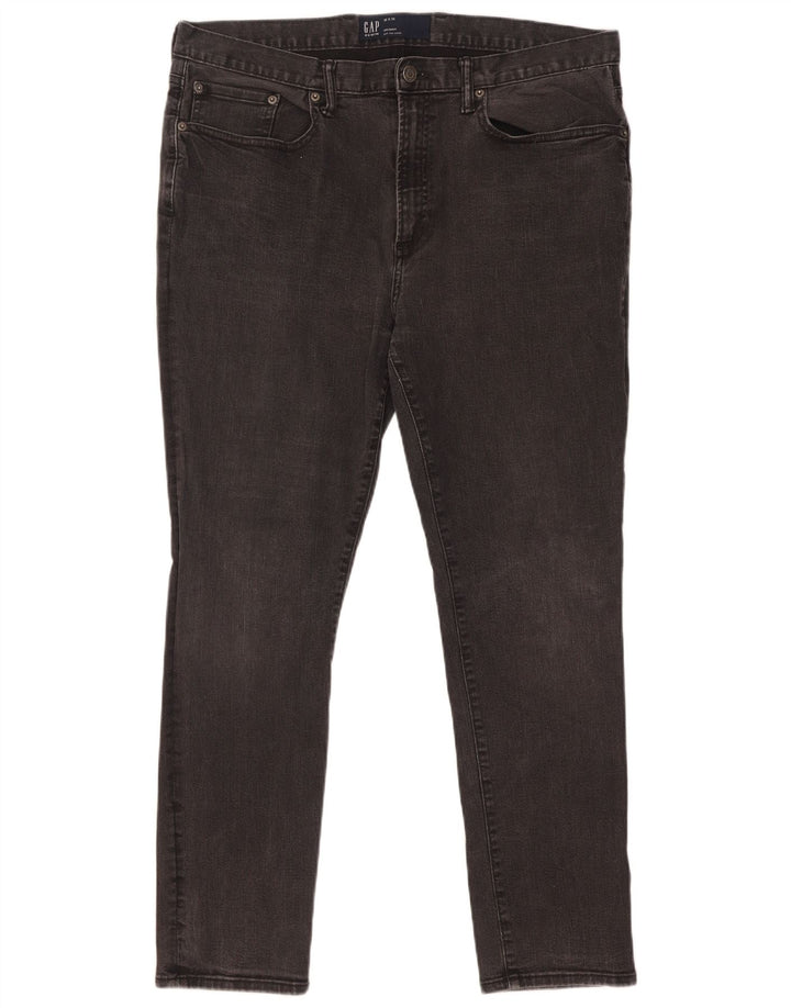 Gap Herren Skinny Jeans W36 L30 Graue Baumwolle
