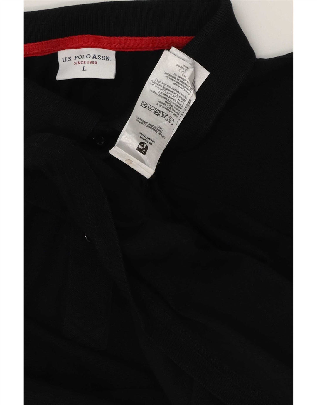 U.S. Polo Assn. Herrenhemd, groß, aus schwarzer Baumwolle