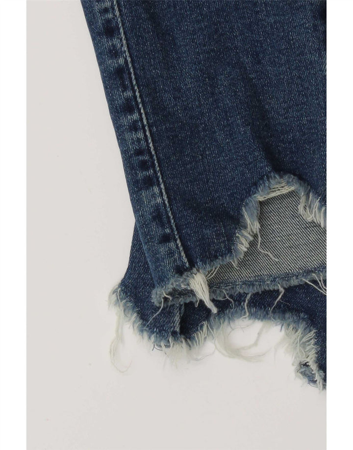 Guess Damen Distressed Skinny Jeans W24 L30 Blaue Baumwolle