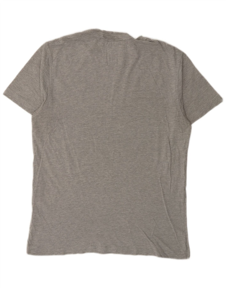 Crew Clothing Herren T-Shirt Top Large Grau Baumwolle