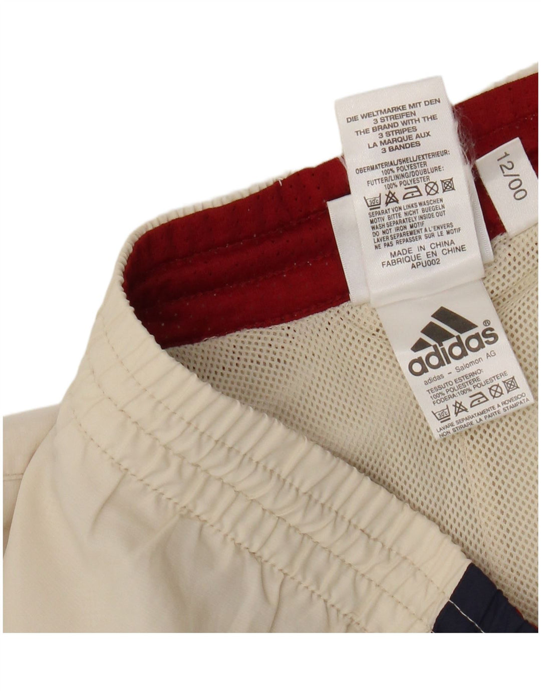 Adidas Herren Graphic Sport Shorts XL Beige Colourblock Polyester