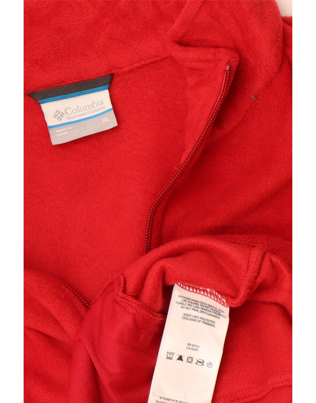 Columbia Herren Fleeceweste UK 42 XL Rot Polyester