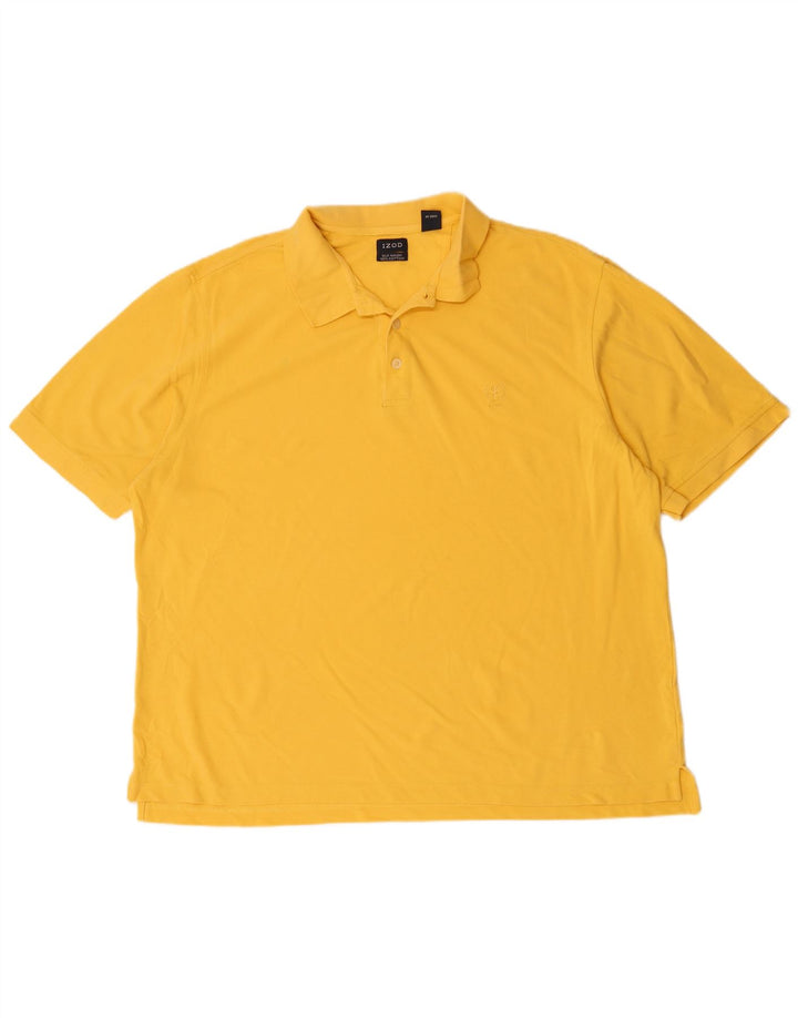 IZOD Herren Poloshirt XL Gelb Baumwolle