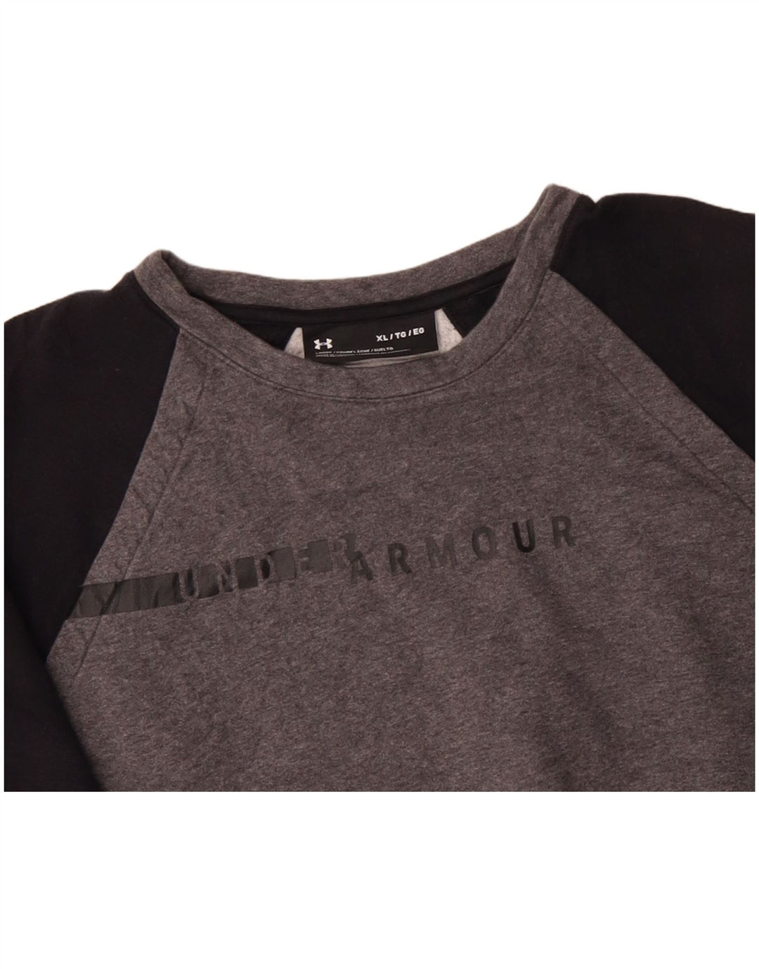 UNDER ARMOUR Damen-Sweatshirt in Übergröße, Gr. 18, XL, Grau, Farbblock