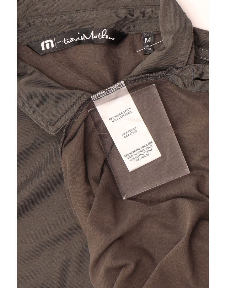 TRAVIS MATHEW Herren-Poloshirt aus mittelgrauer Baumwolle