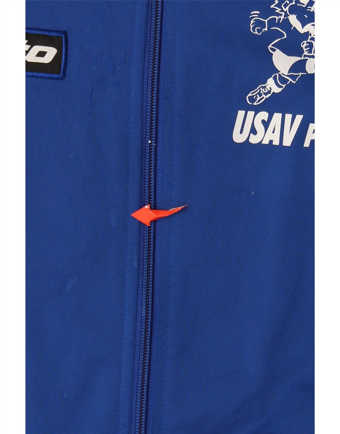 Lotto Herren-Trainingsanzug mit grafischem Oberteil, groß, blau, Farbblock-Polyester