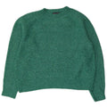 Marks & Spencer Damen-Pullover mit Rundhalsausschnitt, Gr. 14, Mittelgrün meliert