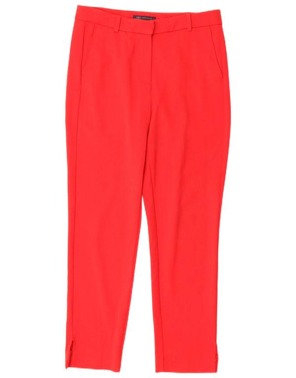 Marks & Spencer Slim-Anzughose für Damen, UK 10, Größe S, W27, L27, Rot, Polyester