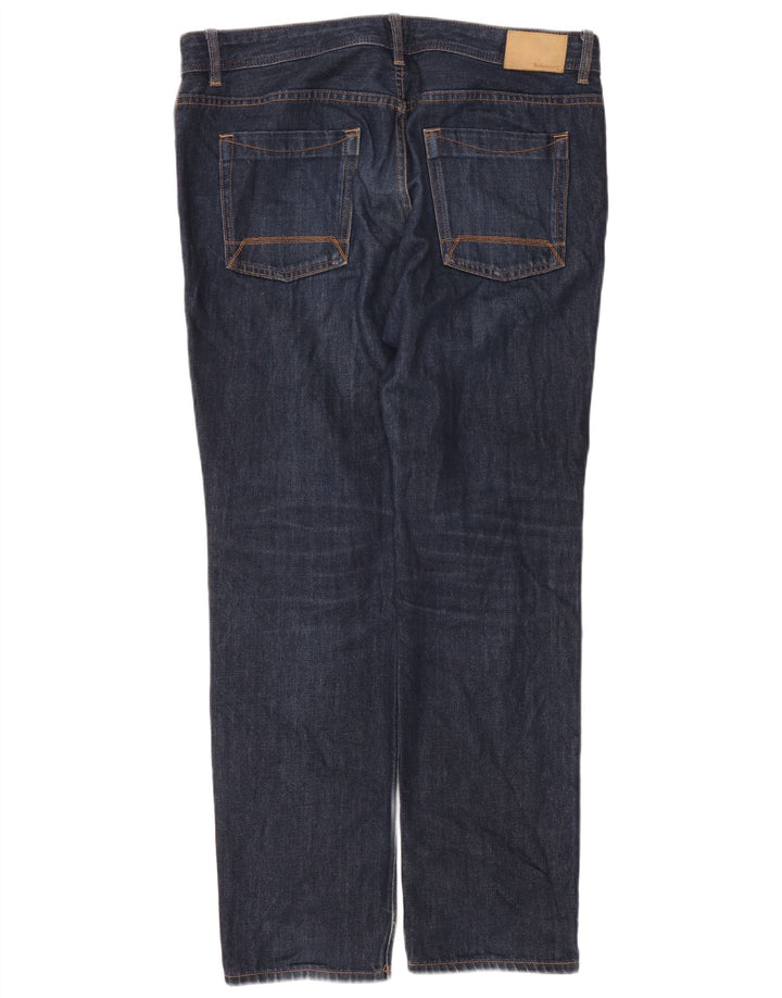 Timberland Herren Straight Jeans W36 L31 Marineblaue Baumwolle
