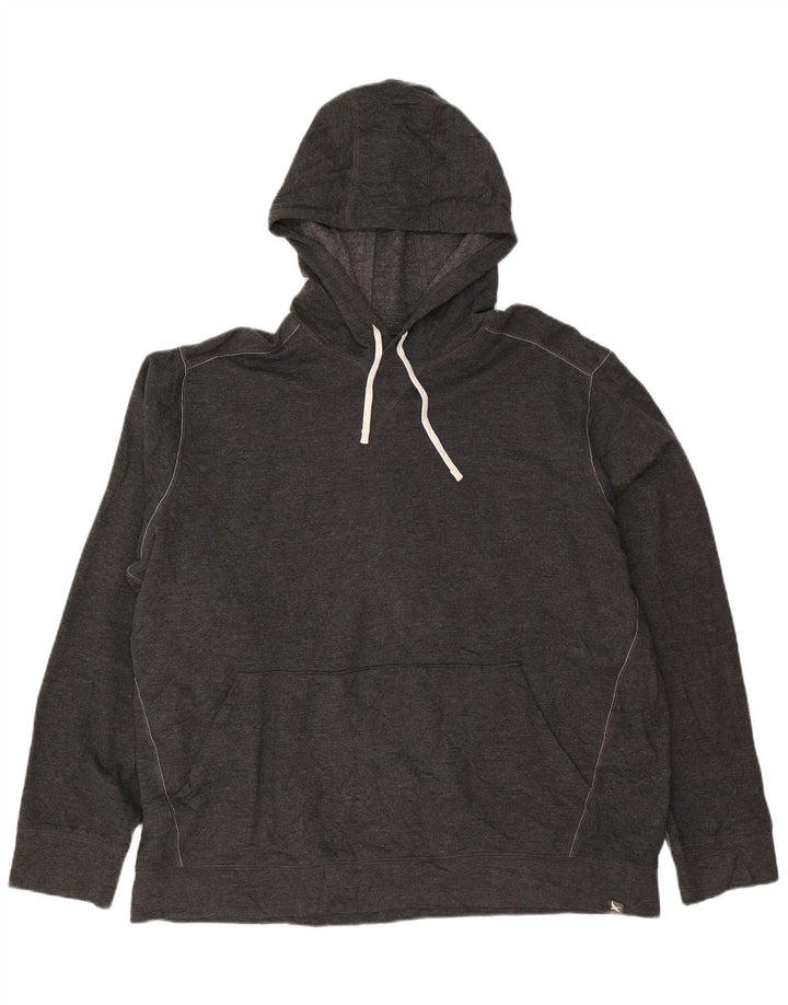 EDDIE BAUER Herren Kapuzenpullover XL Grau Baumwolle