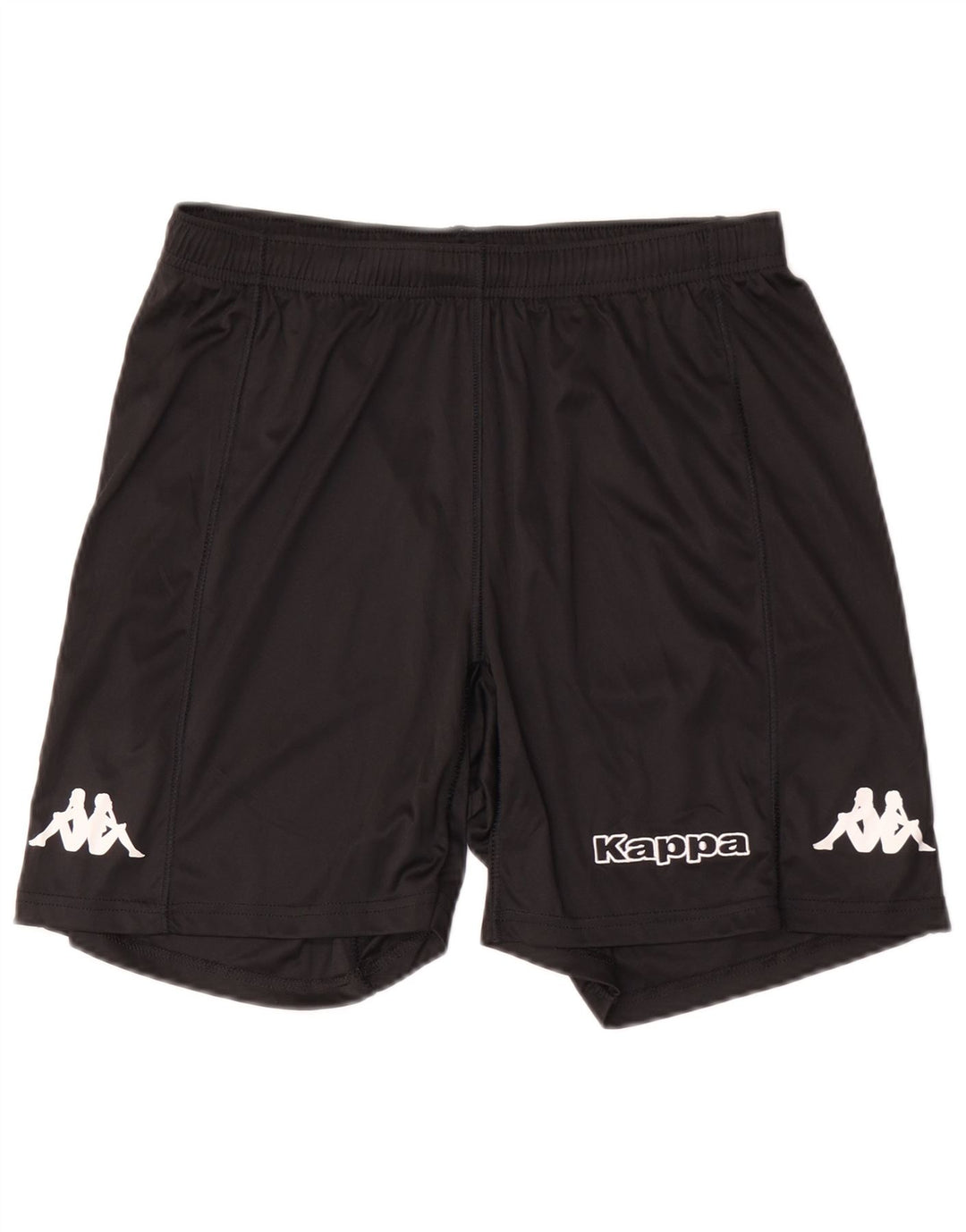 Kappa Herren Graphic Sport Shorts Mittelschwarzes Polyester