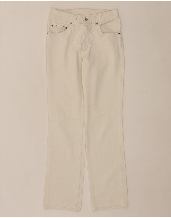 MUSTANG Womens Straight Jeans W29 L30 Off White Cotton Vintage Mustang and Second-Hand Mustang from Messina Hembry 