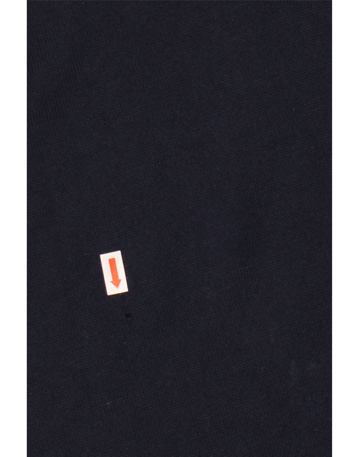 Basic Rollkragenpullover für Herren IT 56 XL Marineblaue Wolle