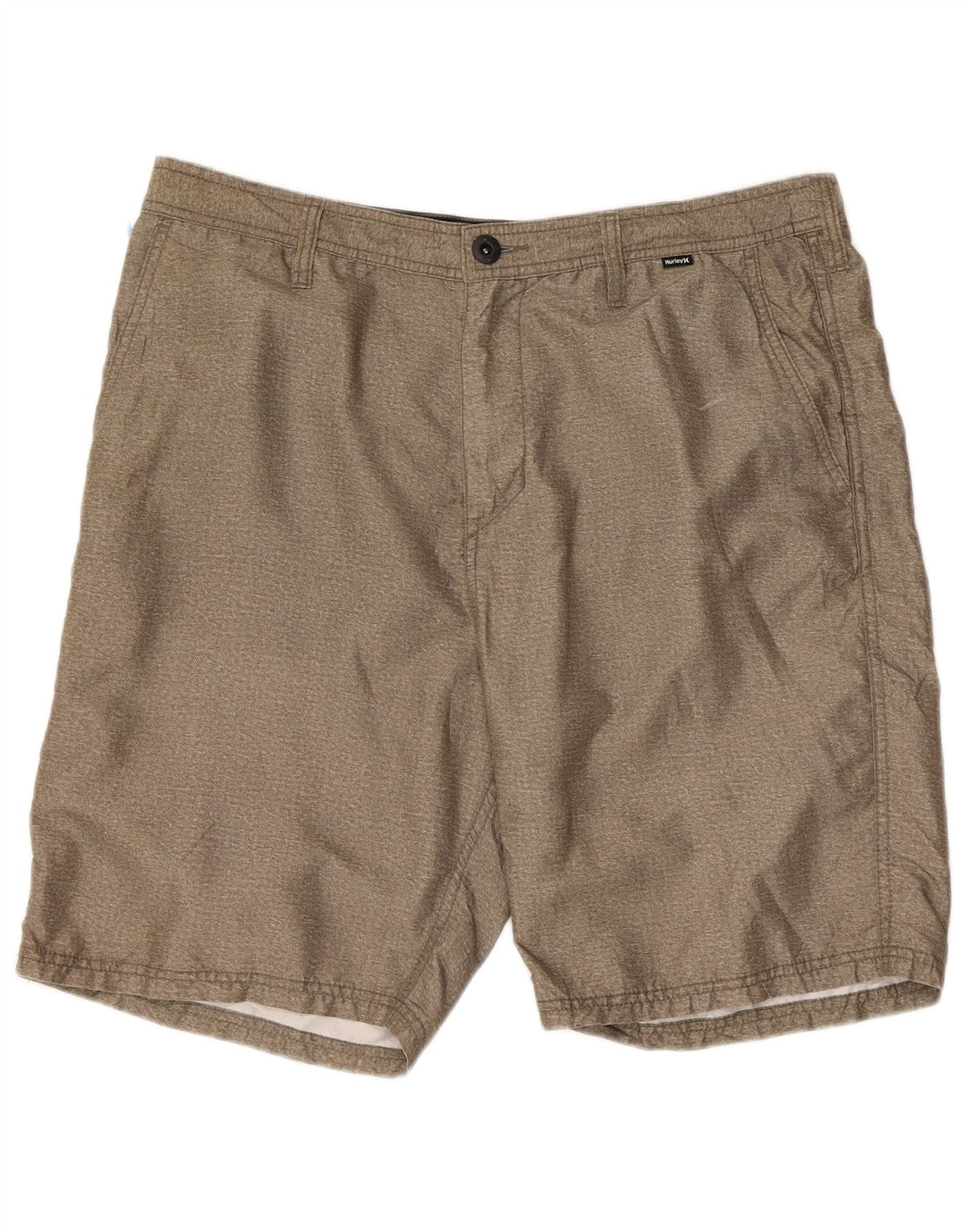 Hurley Herren Chino-Shorts W34 Large Khaki Polyester