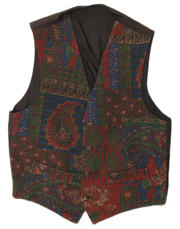Vintage Herrenweste, klein, mehrfarbig, Paisleymuster