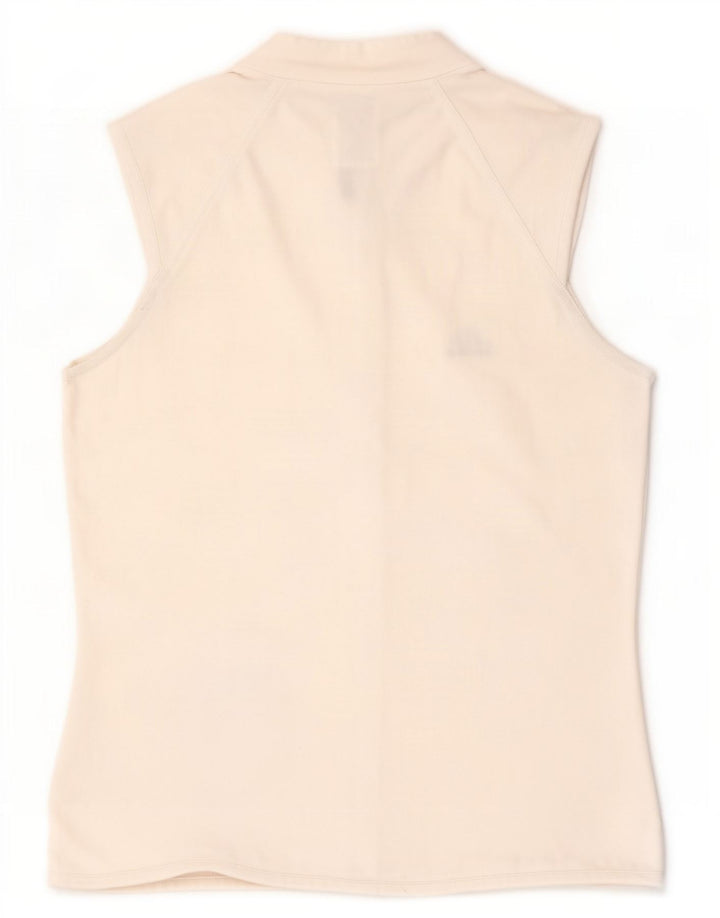 Adidas Damen-Weste mit Reißverschluss, UK 12, Mittelweiß, Polyester