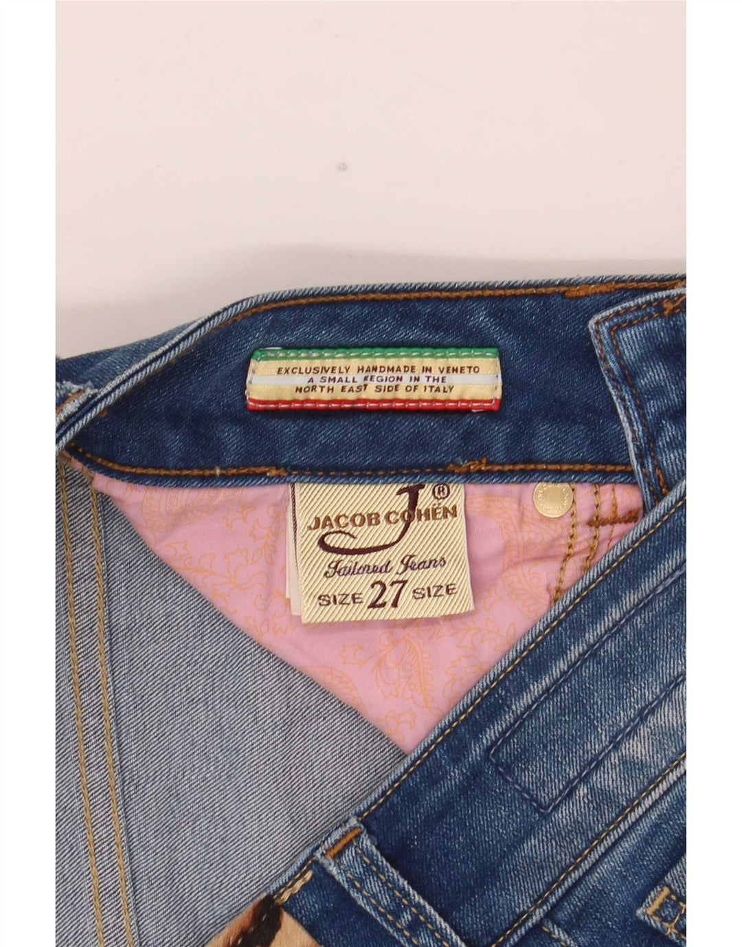 Jacob Cohen Damen Slim Jeans W27 L32 Blaue Baumwolle