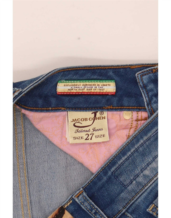 Jacob Cohen Damen Slim Jeans W27 L32 Blaue Baumwolle