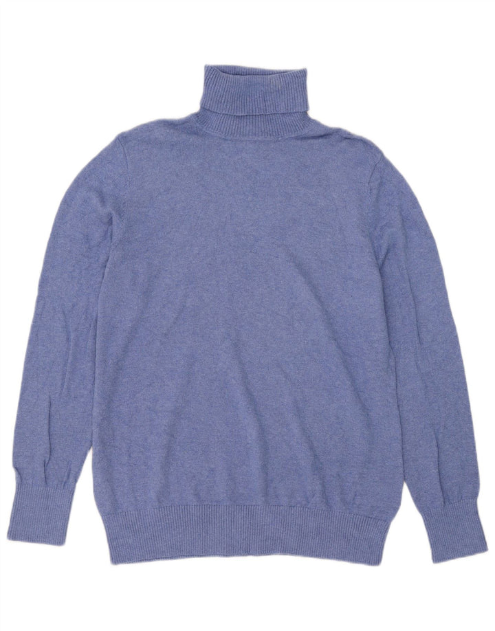 L.L.Bean Rollkragenpullover für Herren, groß, Baumwolle, Blau