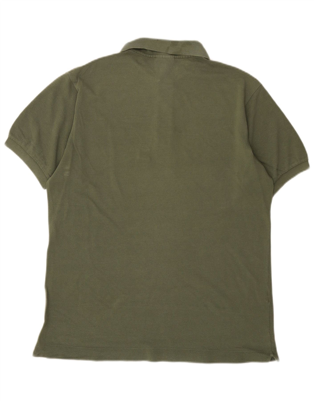 Lacoste Herren-Poloshirt, Größe 4, mittlere Khaki-Baumwolle