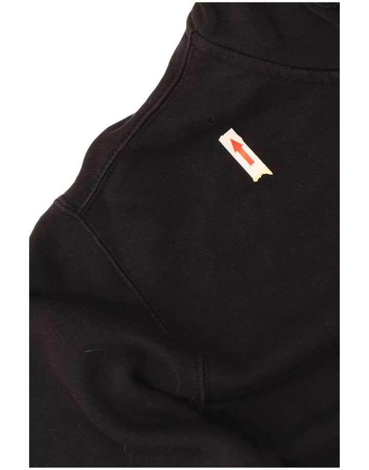 Nike Herren-Kapuzenpullover mit Reißverschluss, mittelschwarz, Baumwolle